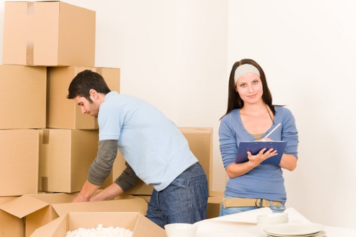 Removal van parked for a property move in Kingston Vale